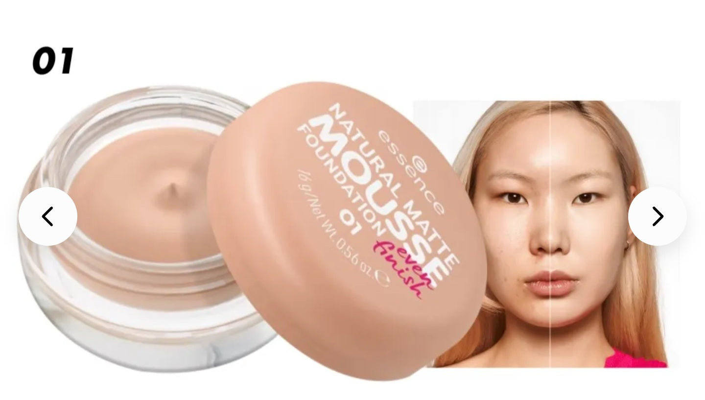 Essence natural matte mousse foundation 16gm
