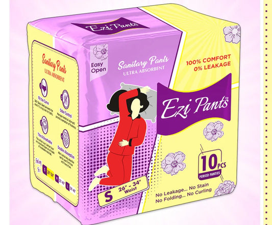 Easy eazi Ezi-Pants Sanitary Pants Ultra Absorbent Protection upto 12 hours 10pcs