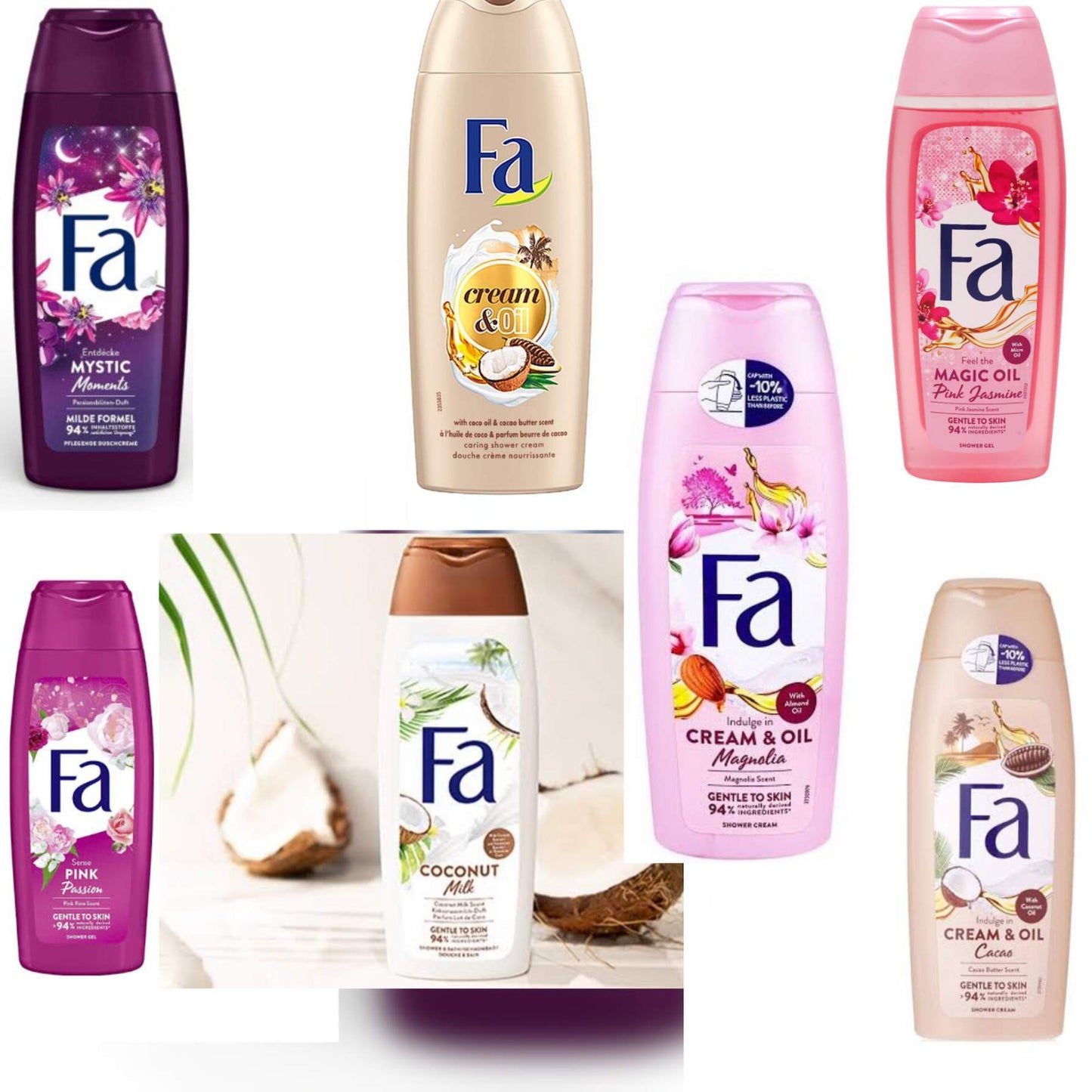 FA creamy shower gel body wash 250ml