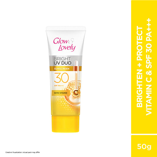 Glow & Lovely Bright UV Duo SunScreen SPF30 with Vitamin C 50gm