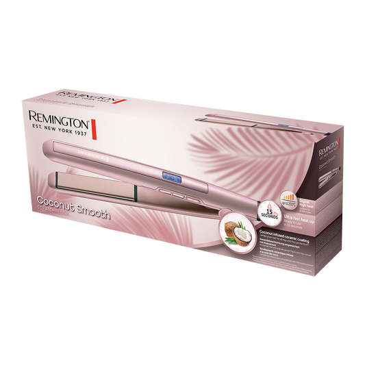 REMINGTON COCONUT SMOOTH HAIR STRAIGHTENER S5901 with 1 year warranty