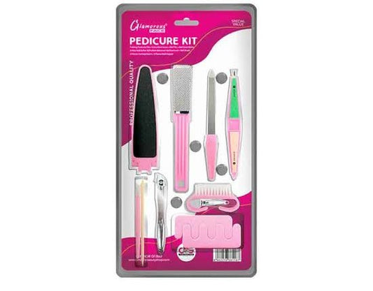 Glamorous Face Mani Pedi hand foot Tools Kit 9Pcs