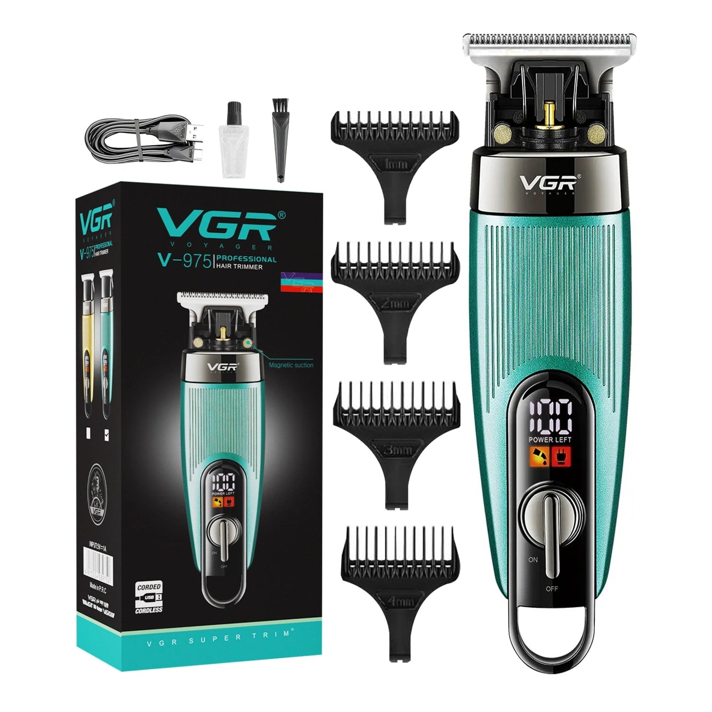 VGR V975 Professional Salon Series Hair Trimmer for Mens