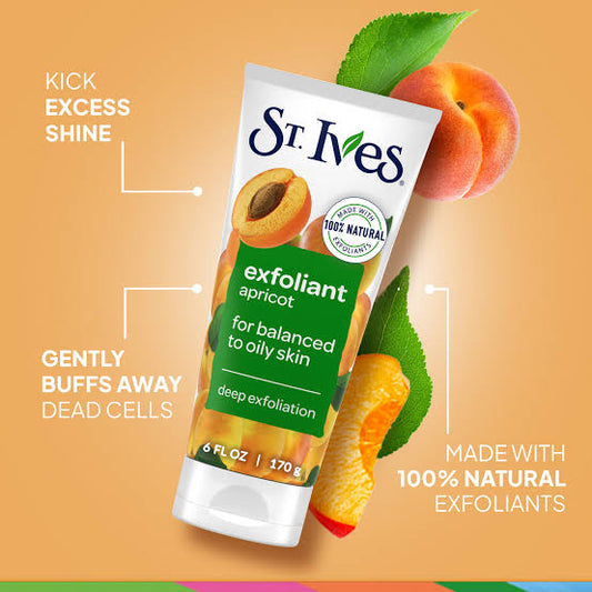 Stives exfoliant apricot scrub wash 170gm