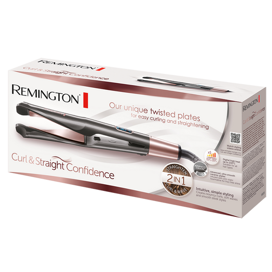 REMINGTON HAIR STRAIGHTENE CURL & STRAIGHT CONFIDENCE R S6606 with 1 year warranty