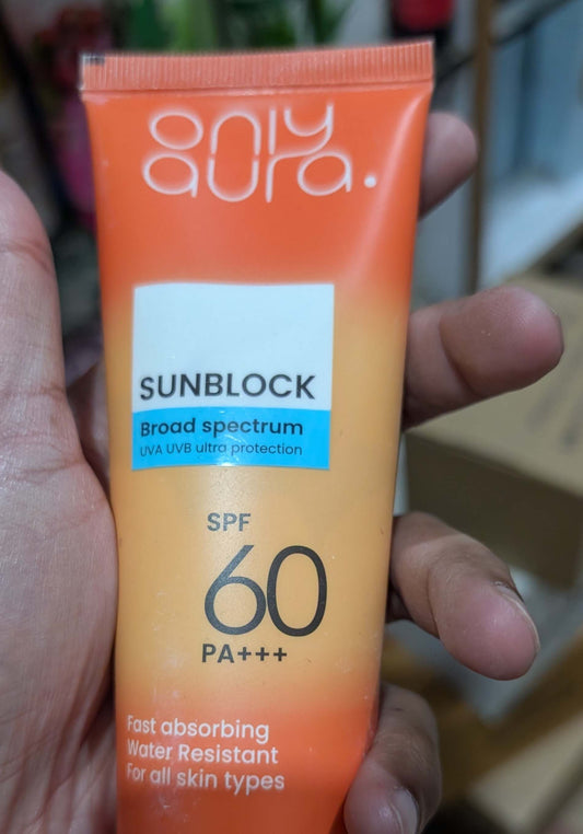 OnlyAura only aura sunblock SPF 60