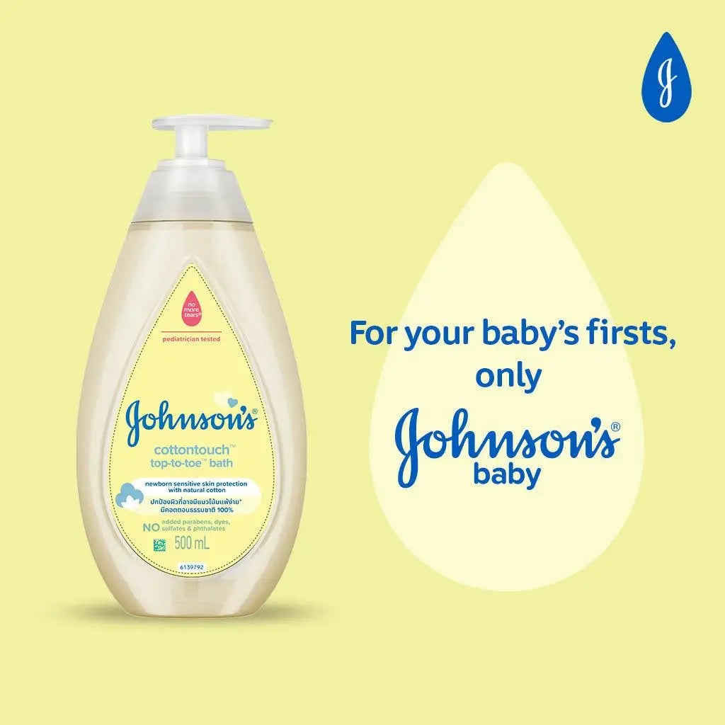 Johnsons top to toe baby bath hair & body 500ml