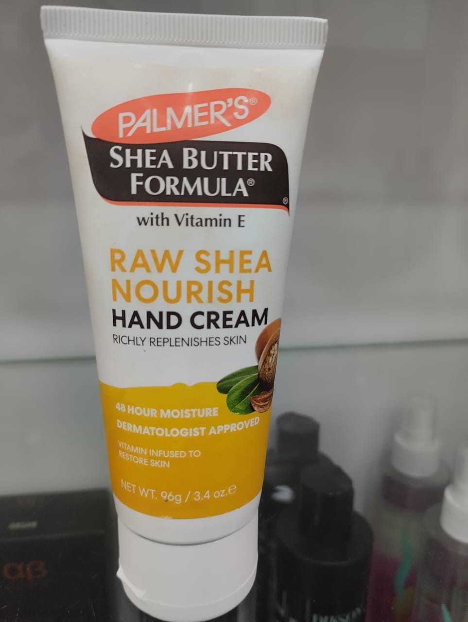 Palmers Shea butter Raw Shea Nourish hand cream richly replenish skin medicated 96gm