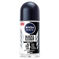 Nivea Men Black & White Invisible Original Deodorant Roll on 50ml