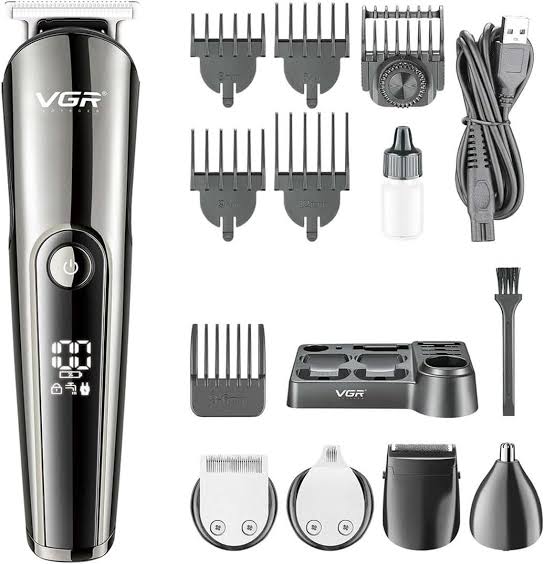 VGR model V107 Professional 11in1 IPX6 Washable Grooming Kit Trimmer for Men, 150 min Runtime