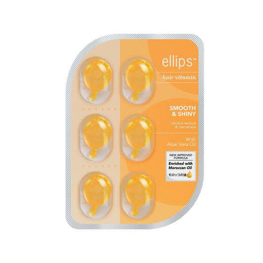 Ellips hair vitamin capsule for  smooth Shiny with aloeVera oil moroccan oil Heat protection 1pc