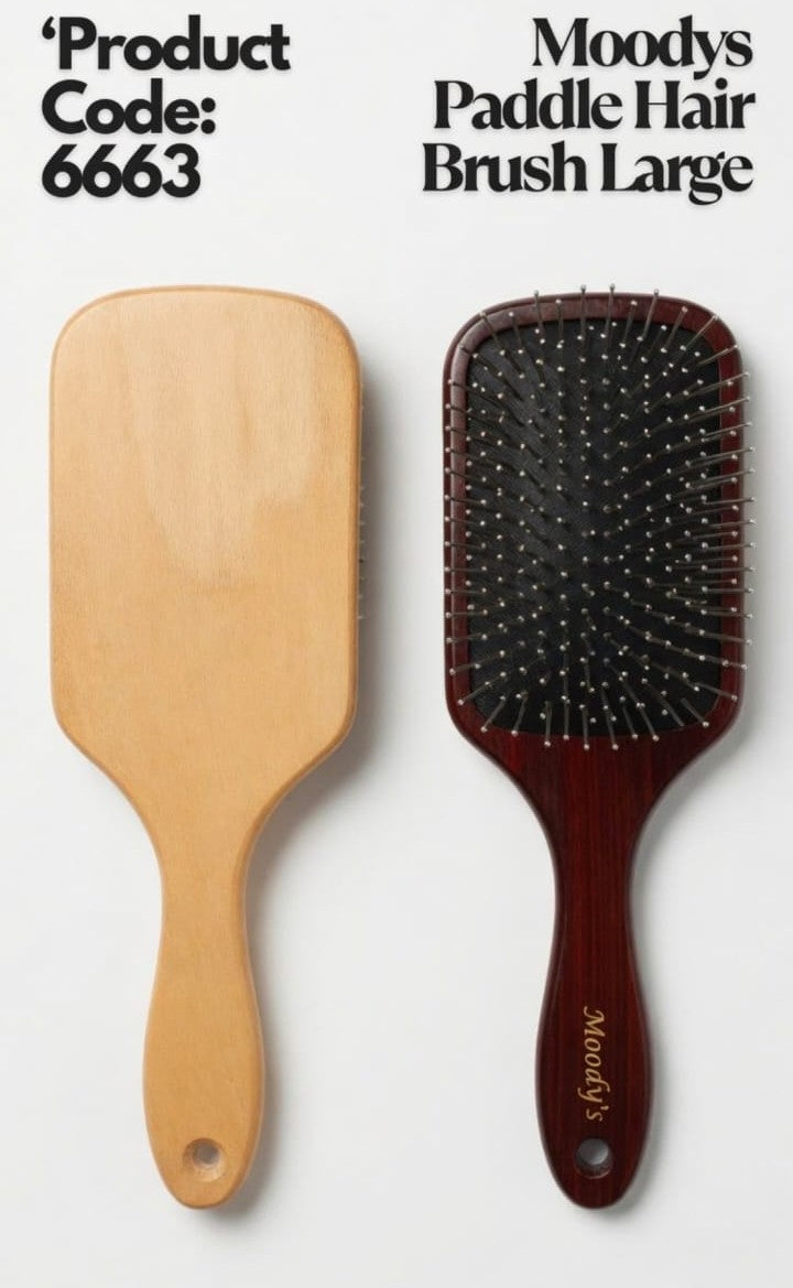 Moody's Moodys Paddle Hair brush Large product code 6663