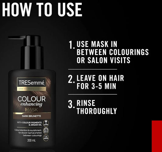 TRESemme Colour Enhancing Hair Mask - Dark Brunette 200ml