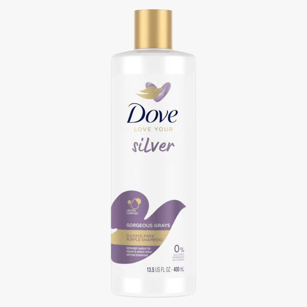 Dove Love Your Silver Gorgeous Grays Purple Shampoo, Sulfate Free, 400ml