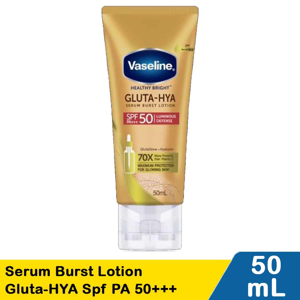 Vaseline Gluta Haya serum burst lotion SPF 50