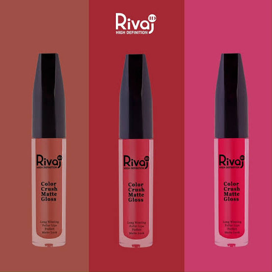 Rivaj hd color crush matte lip gloss