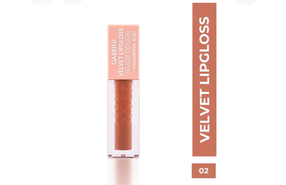 Gabrini Velvet Lipgloss Nude with Hyaluronic Acid