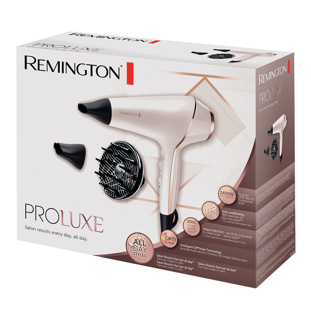 REMINGTON PROLUXE HAIR DRYER D9140 with 1 year warranty