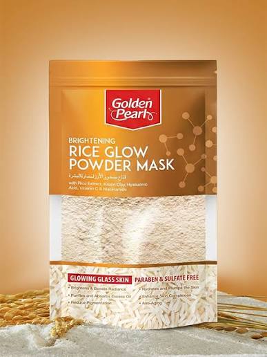 Golden pearl Brightening Rice Glow Powder Mask 120gm