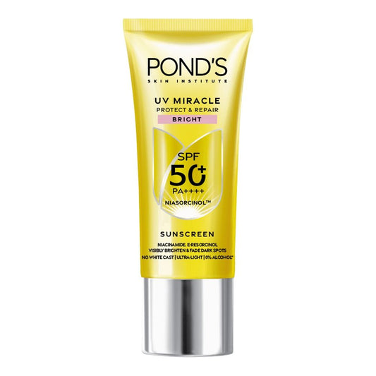 Ponds UV Miracle Protect & Repair Bright Sunscreen, Niasorcinol, Niacinamide, SPF50 PA++++ 50g