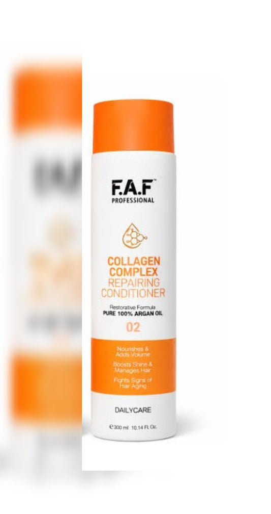 FAF Professional Collagen Complex conditioner with Argan Oil – Nourishing & Repairing Hair Care 300ml