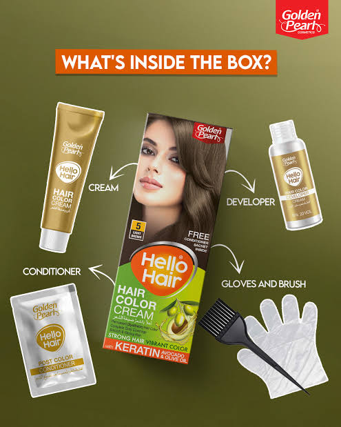 Golden pearl hello Hair Color