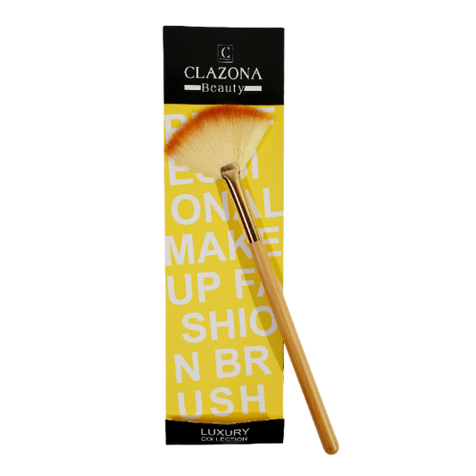 Clazona Fan Makeup Brush – Perfect for Highlighting & Finishing Touches (NO.10)