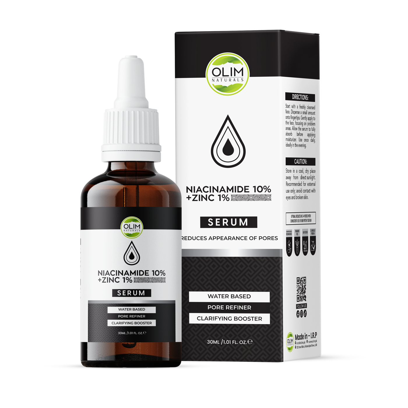 OLIM Niacinamide 10% + Zinc 1% face Serum 30ml