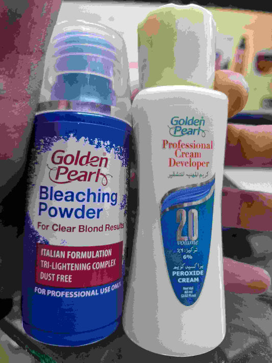 Golden Pearl Face Bleach powder30gm,Activator60ml