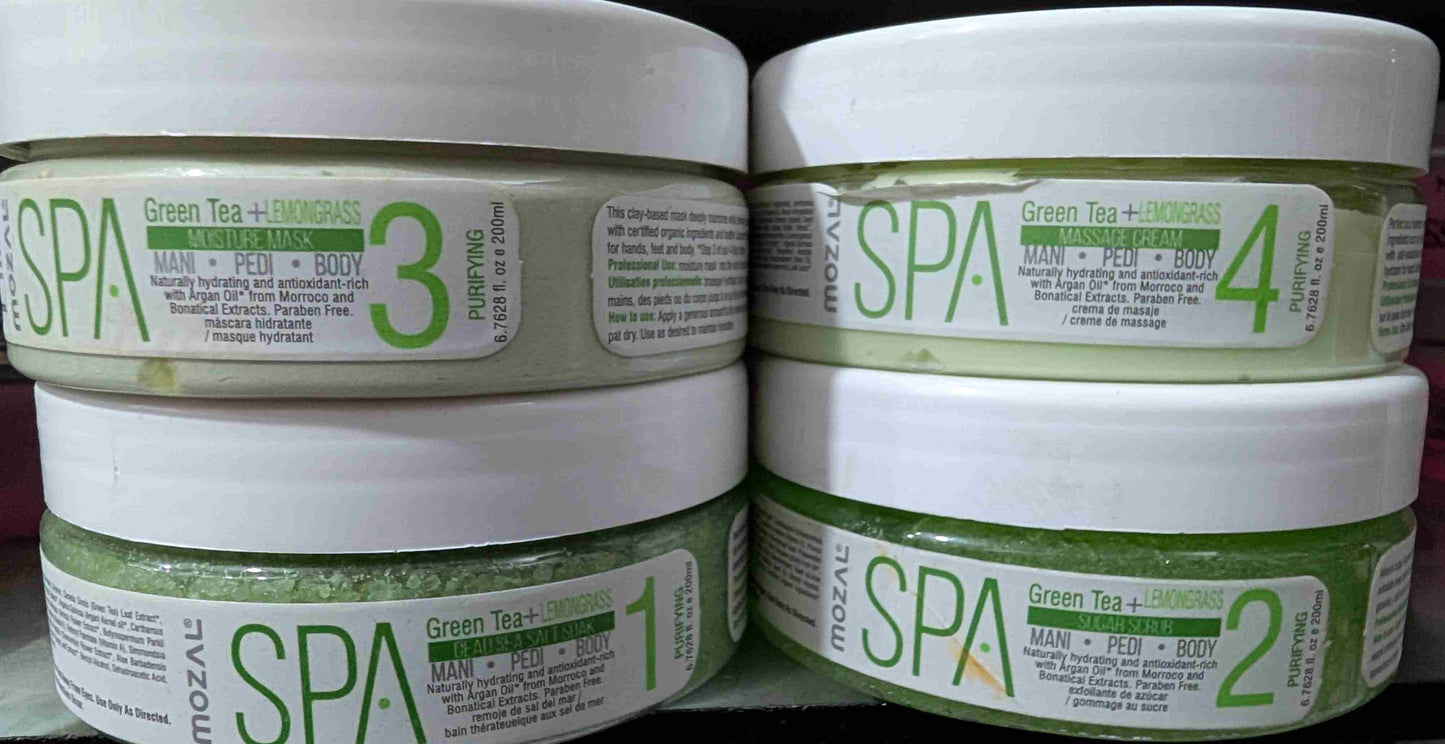 Mozal Spa Mani Pedi kit 4 steps 200ml each jar quantity