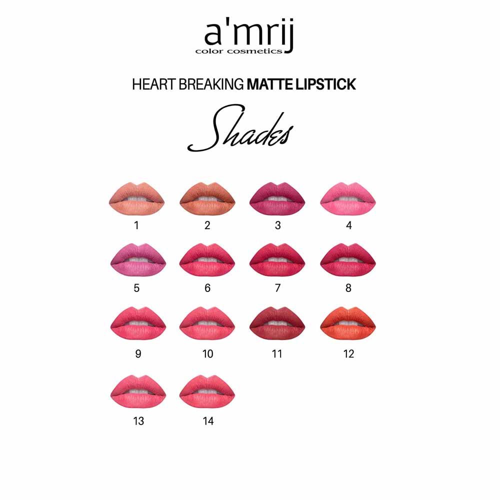 Amrij heart breaking matte lipstick