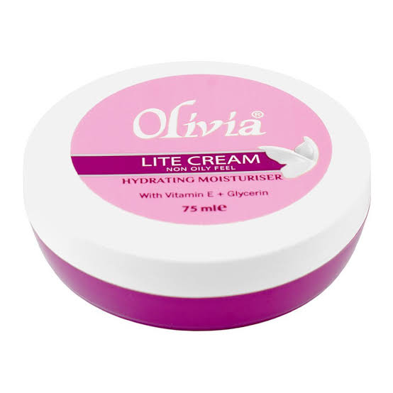 Olivia Lite Cream Hydrating Moisturizer, Vitamin E + Glycerin, 75ml