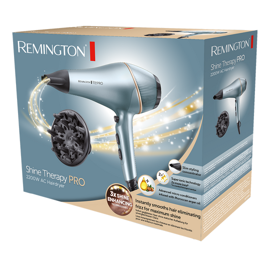 REMINGTON SHINE THERAPY PRO AC HAIR DRYER AC9300 with 1 year warranty