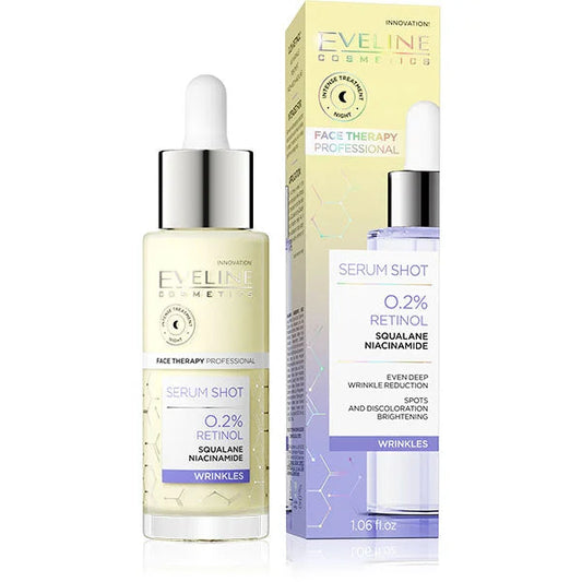 Eveline Serum Shot 0.2% Retinol Squaline Niacinamide - Wrinkles 30ml