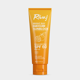 Rivaj vitamin C sunblock Spf60 broad spectrum40ml