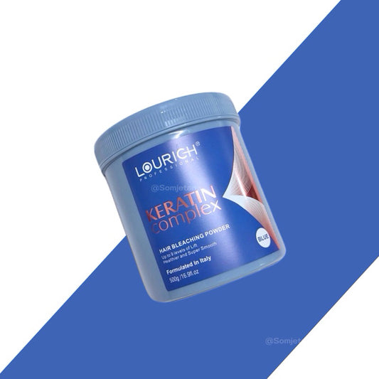 Lourich keratin Hair Bleach Powder in Blue material 500gm