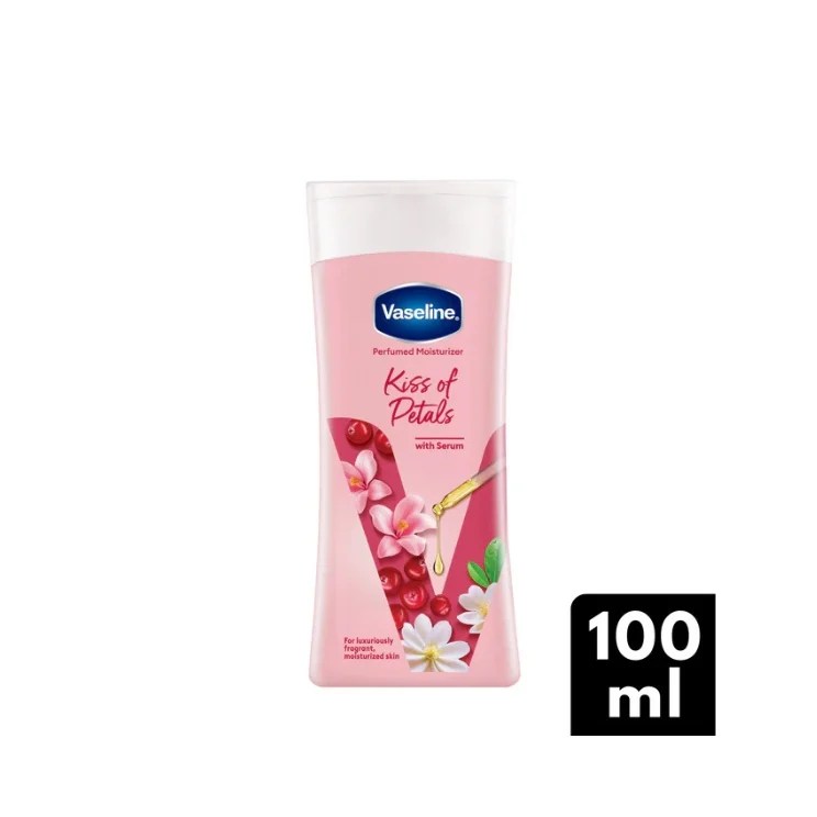 Vaseline lotion Kiss of Petals with Serum Perfumed Moisturizer 100ml (Imported)