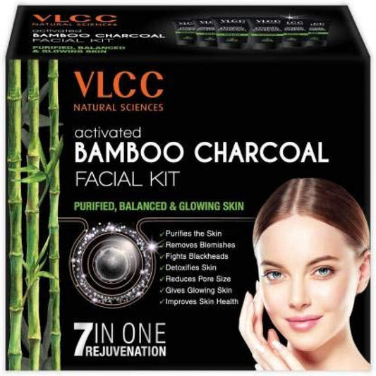 VLCC Activated Bamboo Charcoal Facial Kit 6steps