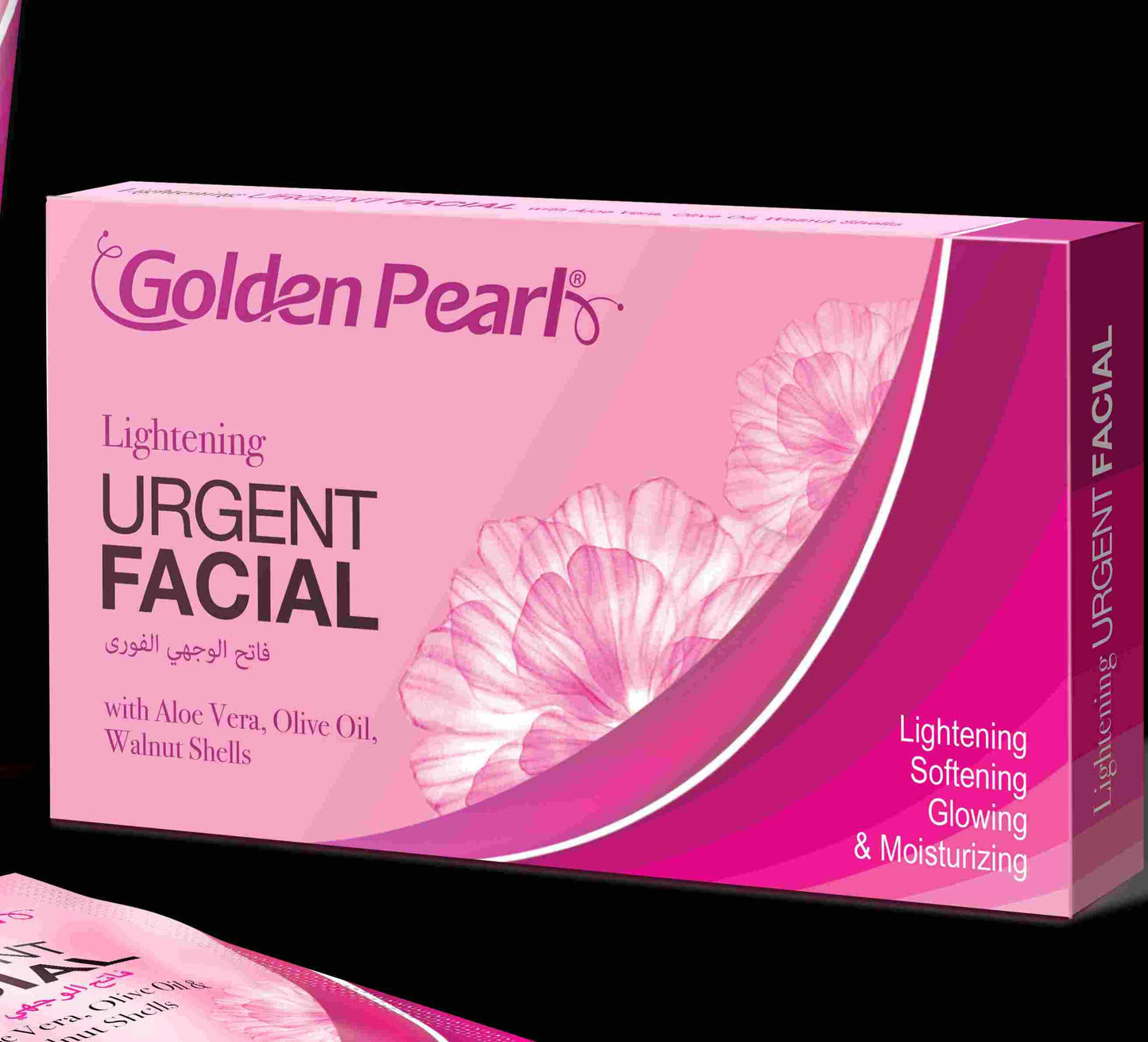 Golden pearl urgent facial sache whitening lightening