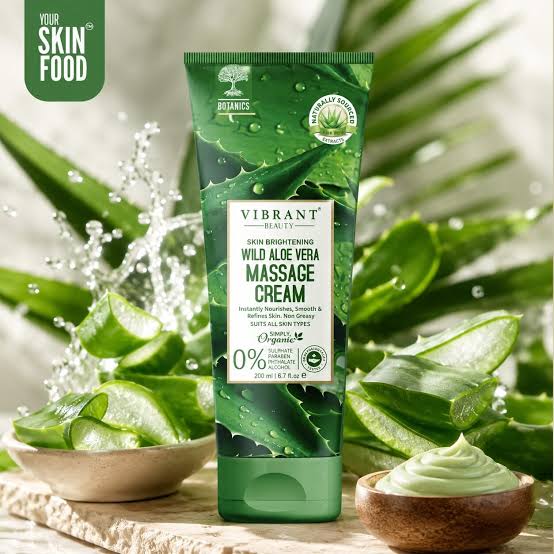 Vibrant Beauty Wild Aloe Vera Massage Cream (200ml)