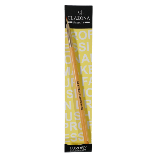 Clazona Lip & EyeLiner Brush #01 (Firm, fine-tipped for accuracy)
