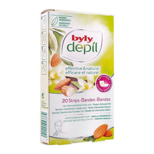 Byly face strips 20 sweet almond oil