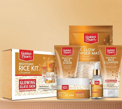 Golden pearl Brightening Rice Skincare Facial Kit – 5 Step Hydrating & Glow Routine