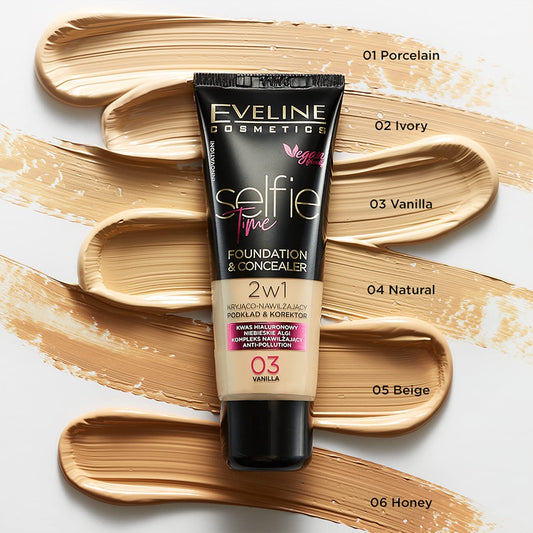 Eveline selfie time 2in1 foundation&concealer 30ml