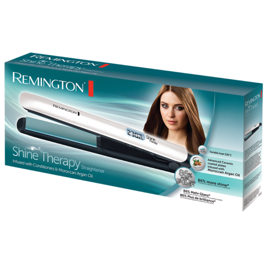 REMINGTON HAIR STRAIGHTENER SHINE THERAPY S8500 with 1 year warranty