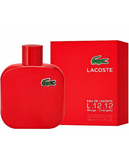 Lacoste Perfume L.12.12 Rouge energetic for MEN 100ml eau de lacoste made in germany