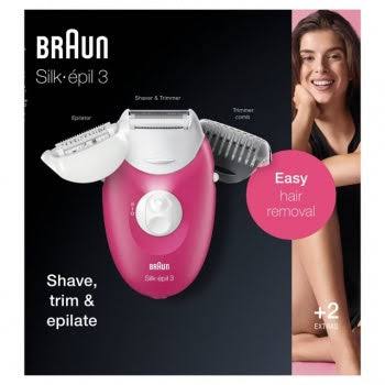 Braun 3410 Silk Epil 3 Shave, Trim Epilator With Official 1 year Warranty