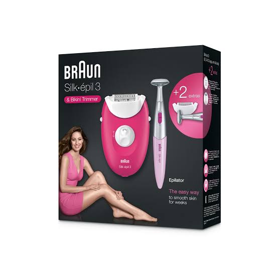 Braun Silk Epil 3, Legs & Body Epilator & Bikini Trimmer 3420 with 1 year warranty